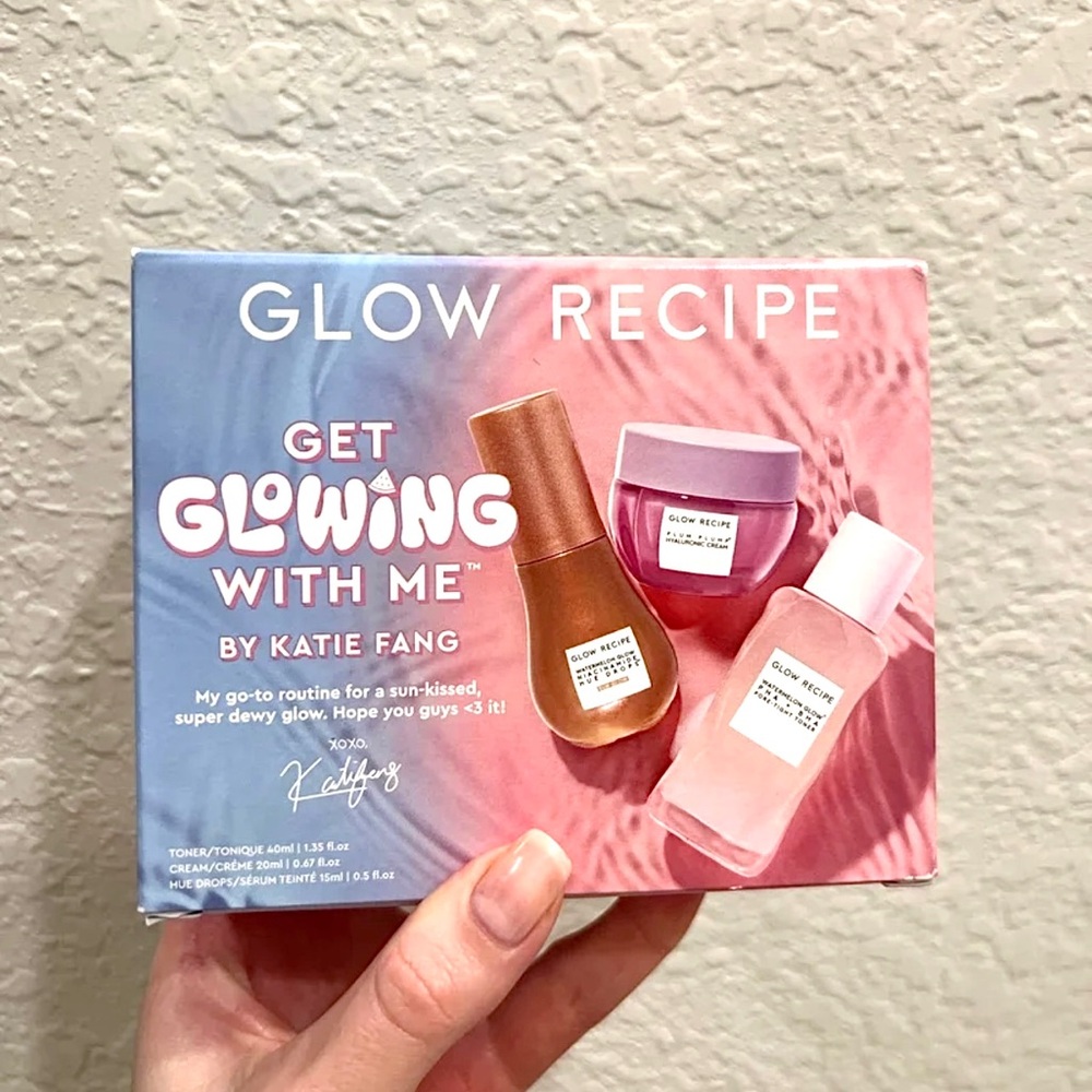 Glow Recipe Get Glowing With Me Kit by Katie Fang with Hue Drops Tinted Serum